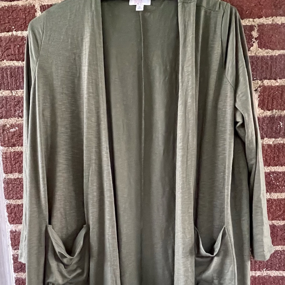 Lularoe XL olive green duster